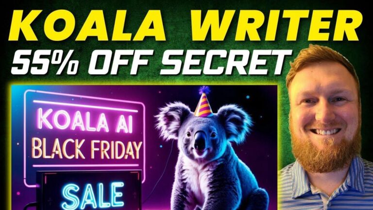 Koala Writer’s Hidden Deal: 55% OFF Black Friday Sale (40% + 15% Extra!)